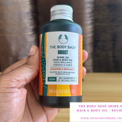 The Body Shop Boost Shine On Body & Hair Oil Review