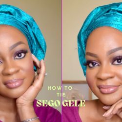 how to tie sego gele tutorial