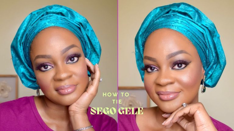 how to tie sego gele tutorial